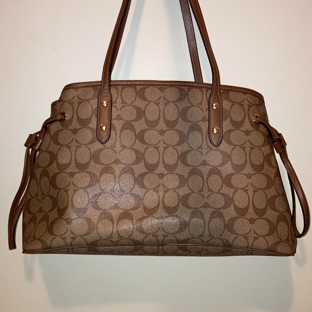 🍪 COACH Set 🍪 Drawstring Carryall Signature Purse & Wallet - Picture 6 of 16
